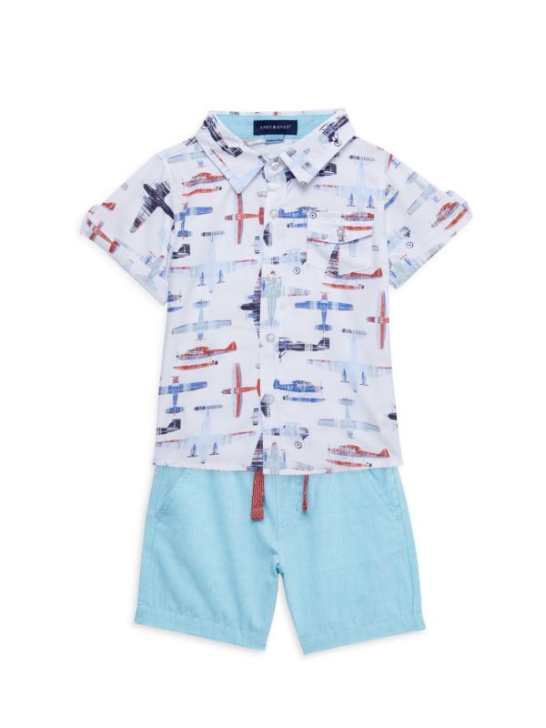 Andy & Evan Baby Boy's 2-Piece Shorts & Shirt Set